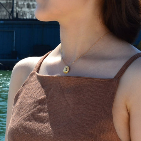 Virgo Gold Pendant