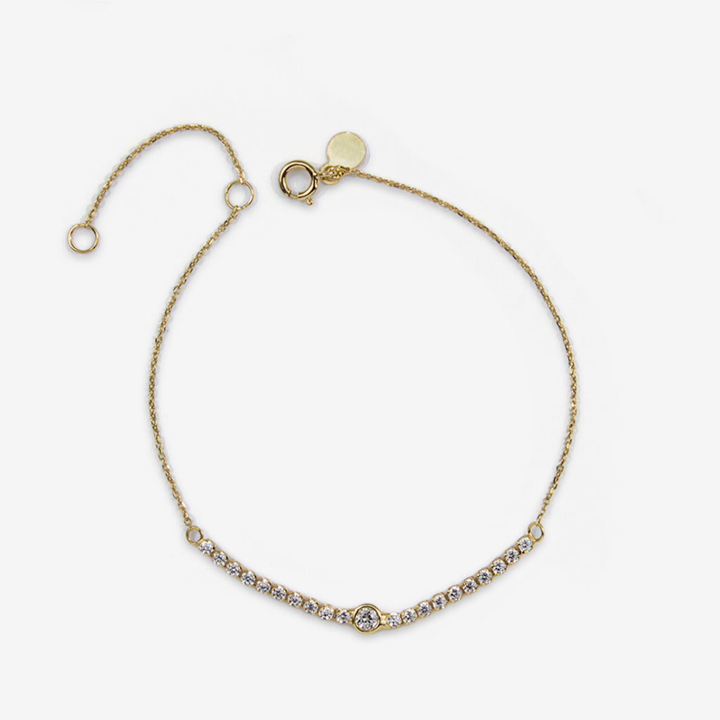 Gold Stud Zart Bracelet - by Claurete Jewelry at Claurete.com