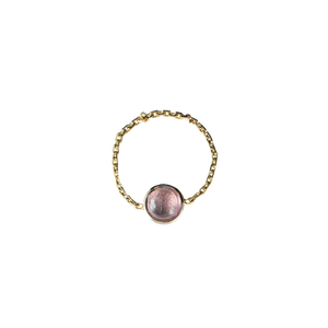 Pink Galaxy Gold Ring