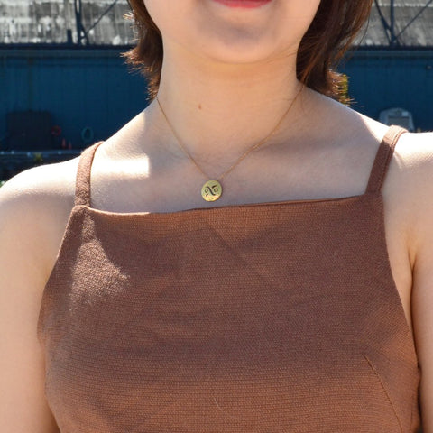 Cancer Gold Pendant