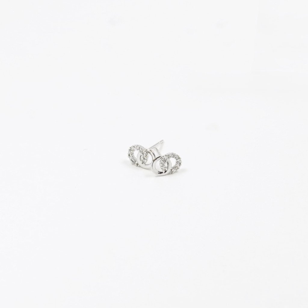 Twine Goujon Silver Earrings - by Claurete Jewelry at Claurete.com