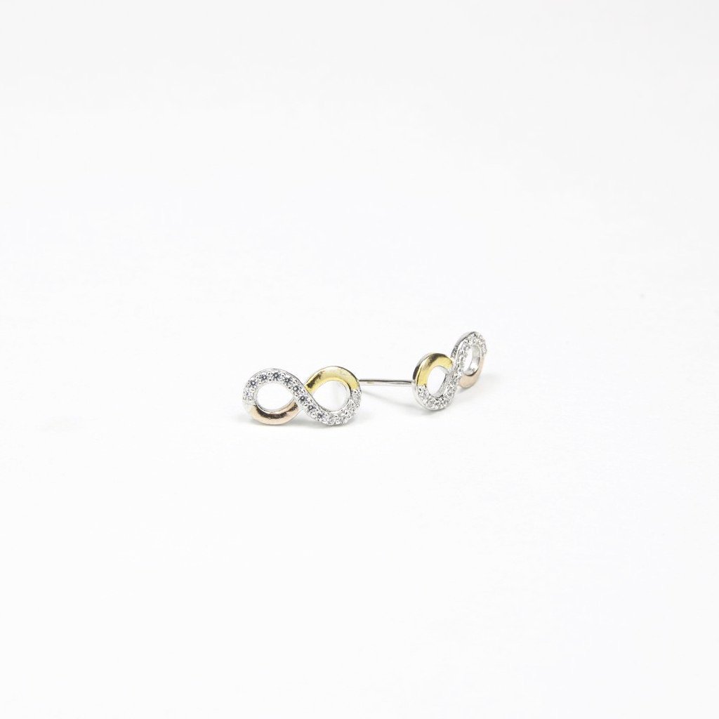 Triple Infinity Silver Goujon - by Claurete Jewelry at Claurete.com