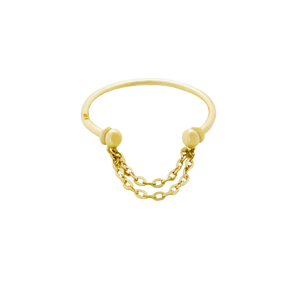 Luie Chain Yellow Gold Ring