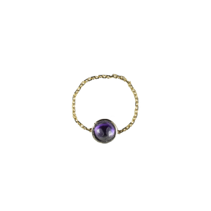Purple Galaxy Gold Ring