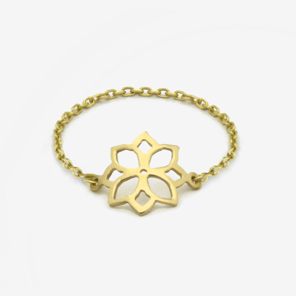 Rose Catena Gold Ring - by Claurete Jewelry at Claurete.com