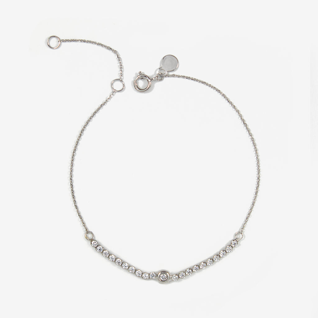 White Stud Zart Bracelet - by Claurete Jewelry at Claurete.com