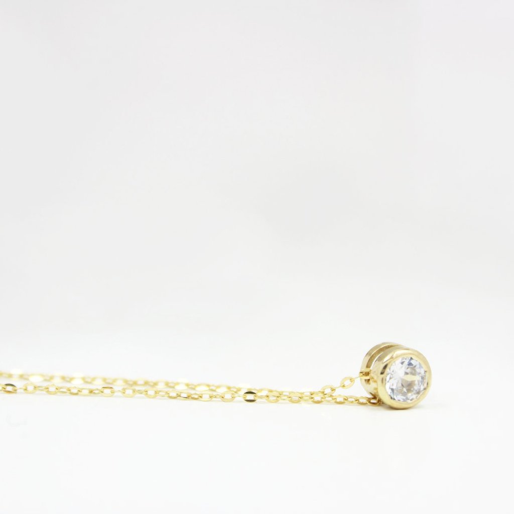Spota Gold Pendant - by Claurete Jewelry at Claurete.com