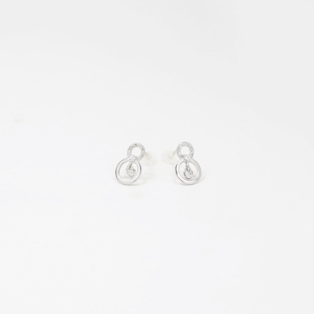 Twirl Goujon Silver Earrings - by Claurete Jewelry at Claurete.com